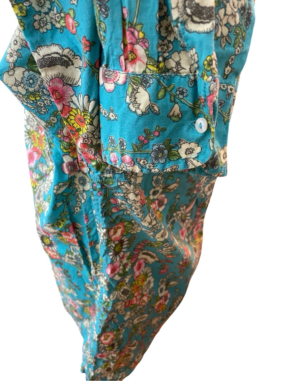 NATURAL LIFE FLORAL BUTTON DOWN BLOUSE - Picture 8 of 12